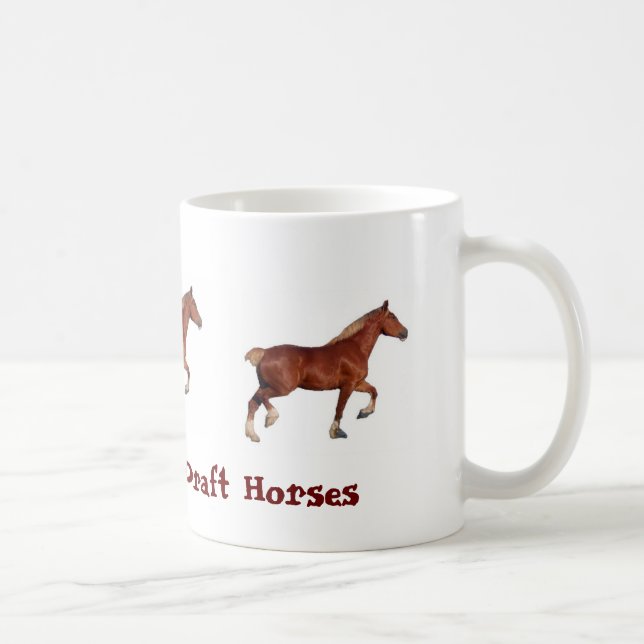 Café Caneca dos cavalos de esboço do monte da harmonia (Direita)