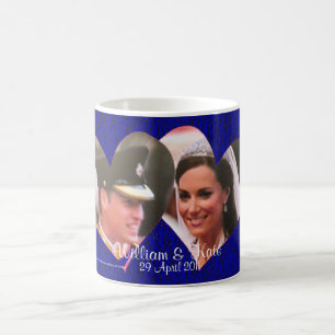 Café Caneca dos corações Wedding reais de William e d