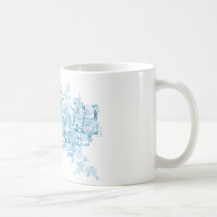 Café caneca dos cubos de gelo do vetor