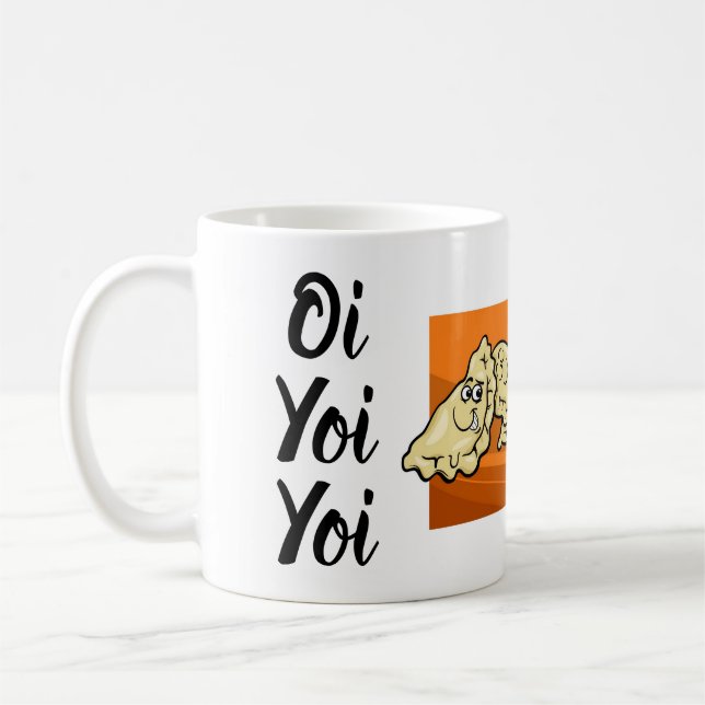 Café Caneca dos desenhos animados de Oi Yoi Yoi (Esquerda)