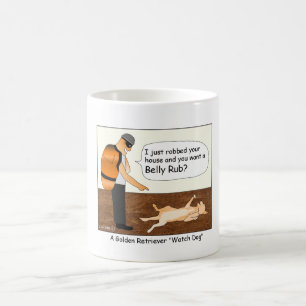Café Caneca dos desenhos animados do cão de guarda do