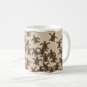 Café Caneca dos Hatchlings da tartaruga de mar da boba