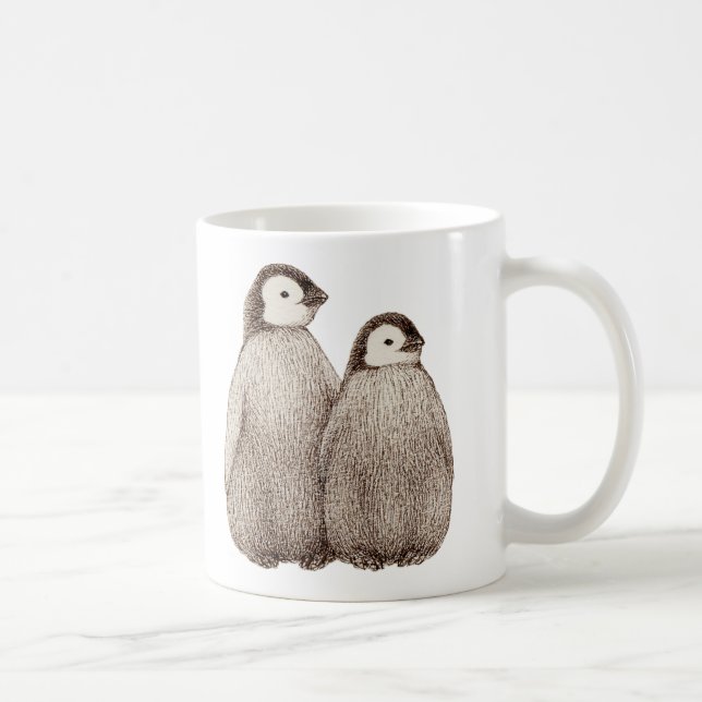 Café Caneca dos irmãos de Penquin do bebê (Direita)
