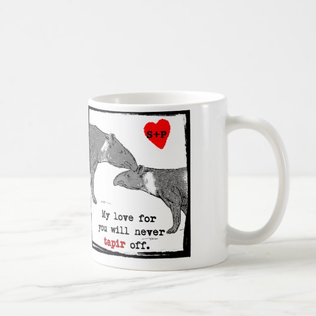 Café Caneca dos namorados de Customizeable com piada (Direita)