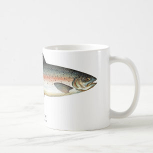 Café Caneca dos peixes da truta de arco-íris
