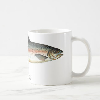 Café Caneca dos peixes da truta de arco-íris