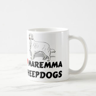 Café Caneca dos Sheepdogs de Maremma do amor