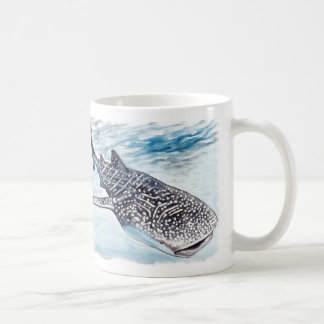 Café Caneca dos trabalhos de arte do tubarão de baleia