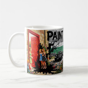 Café Caneca Drama Costeiro Sombrio Pintar de Preto