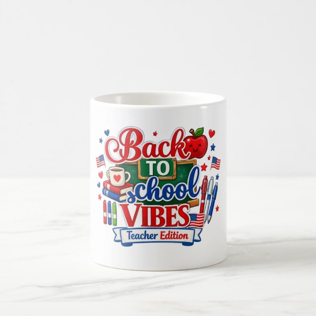 Café Caneca Edição Professor Vibrações de Volta às Aula (“Start the semester with patriotic teacher vibes!”)