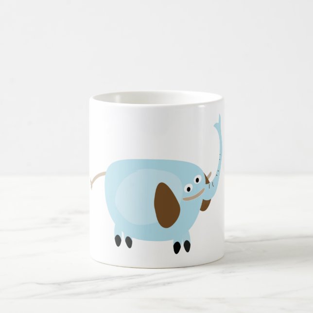Café caneca elefante de desenho animado (Centro)