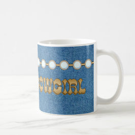 Café CANECA elegante da sarja de Nimes da vaqueira