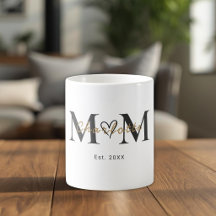 Caneca Elegante Nome da Mãe Ano de Fundação Person