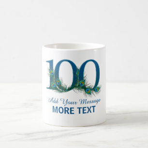 Café Caneca elegante personalizada de um século de 100
