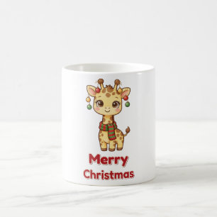 Café Caneca Enfeites de Natal Girafa