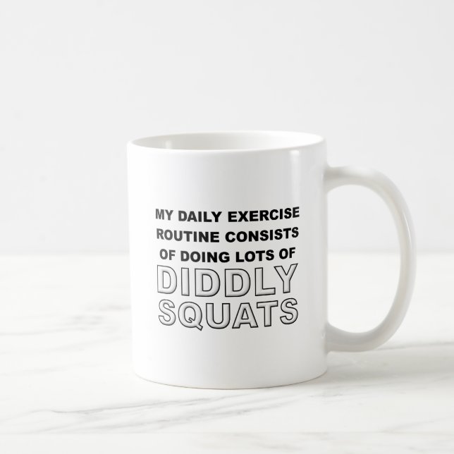 Café Caneca engraçada das ocupas de Diddly (Direita)