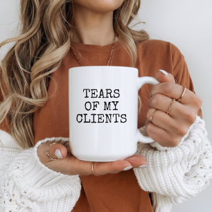 Café Caneca engraçada de advogado para ela, Caneca Lágr