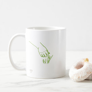 Café Caneca engraçada de arte linear Mão de Goblin Toca
