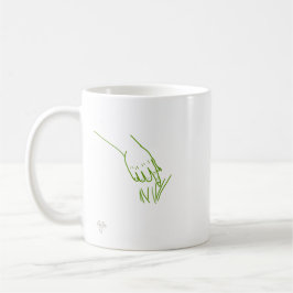 Café Caneca engraçada de arte linear Mão de Goblin Toca
