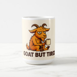 Café Caneca Engraçada de Bode Sonolento para Viciados e