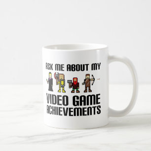 Café Caneca Engraçada de Conquistas de Video Game