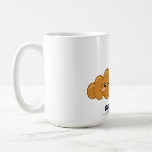 Café Caneca Engraçada de Croissant em Greve Francesa Fo