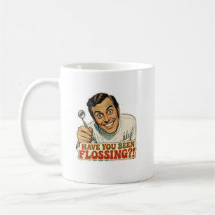 Café Caneca Engraçada de Dentista Retrô Você Tem Passad