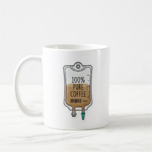 Café Caneca engraçada de enfermagem médica com gotejame