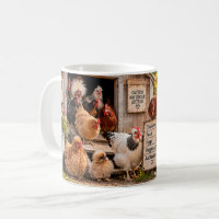 Caneca Engraçada de Fazenda Só Mais Uma Galinha