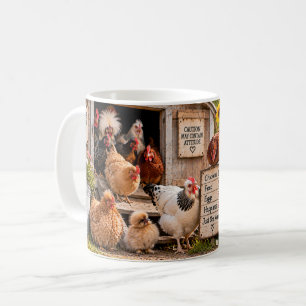 Café Caneca Engraçada de Fazenda Só Mais Uma Galinha