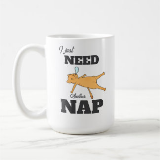 Café Caneca engraçada de gato “Só preciso de mais uma s