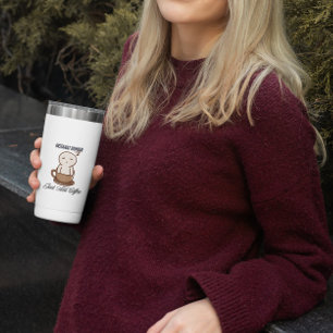 Café Caneca engraçada de humano instantâneo, basta adic