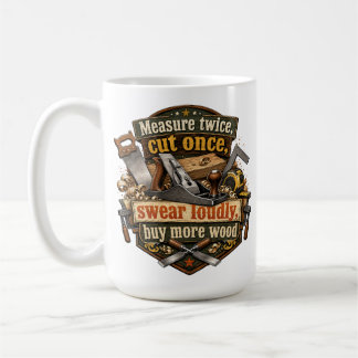 Café Caneca Engraçada de Marcenaria Meça Duas Vezes
