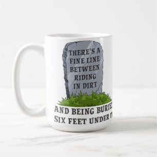 Café Caneca Engraçada de Moto de Trilha Motocross Six F