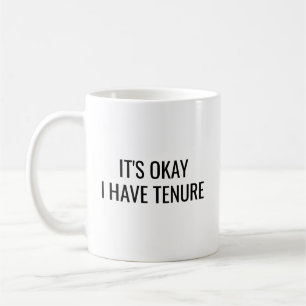 Café Caneca Engraçada de Professor Titular: Tudo Bem, E
