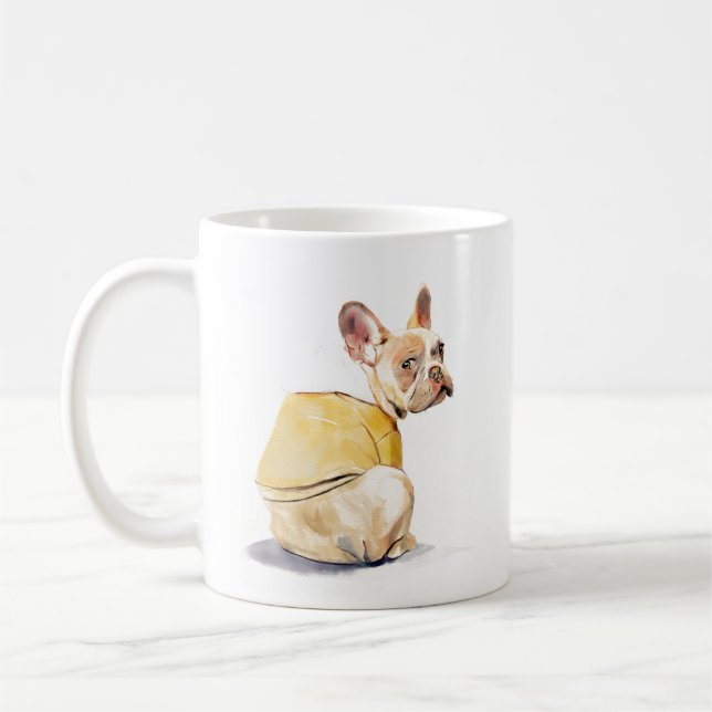 Café Caneca Engraçada do Bulldog Francês – Caneca de Ca (Esquerda)
