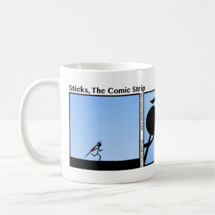Café Caneca engraçada do dardo de Stickman