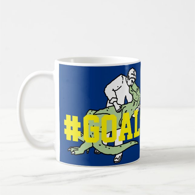 Café Caneca engraçada do divertimento dos #Goals de Rex (Esquerda)