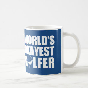 Café Caneca engraçada do jogador de golfe do Okayest d