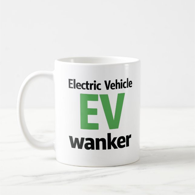 Café Caneca Engraçada para Fanático de VE Piada de Veíc (Esquerda)