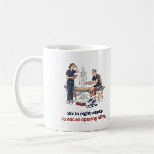 Café Caneca Engraçada para Fisioterapeuta de Seis a Oit
