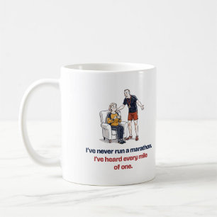 Café Caneca Engraçada para Parceiro de Corredor 'Ouvi C