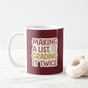 Café Caneca Engraçada para Professores de Natal Fazendo
