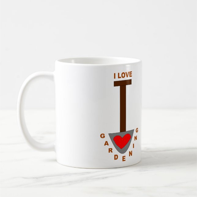 Café Caneca Enxada de Jardim que Eu Amo (Esquerda)