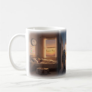 Café Caneca Espacial Sonho de Viagem do Homem Foguete
