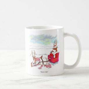Café Caneca esquerda do golpe de estado do Papai Noel