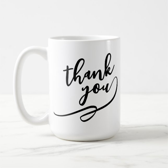 Café caneca estética de agradecimento (Esquerda)