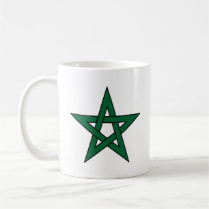Café Caneca Estrela Verde de Cinco Pontas Marroquina