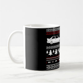 Café Caneca européia do carro de esportes do Natal feio
