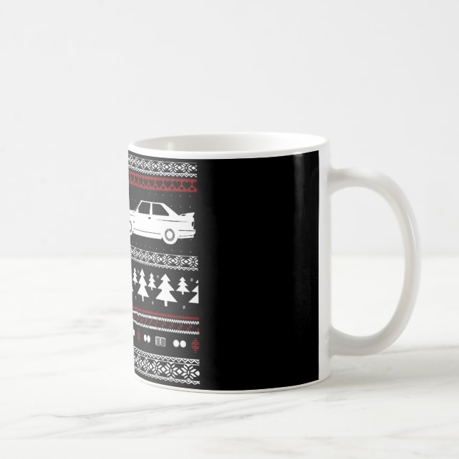 Café Caneca européia do carro de esportes do Natal feio (Direita)